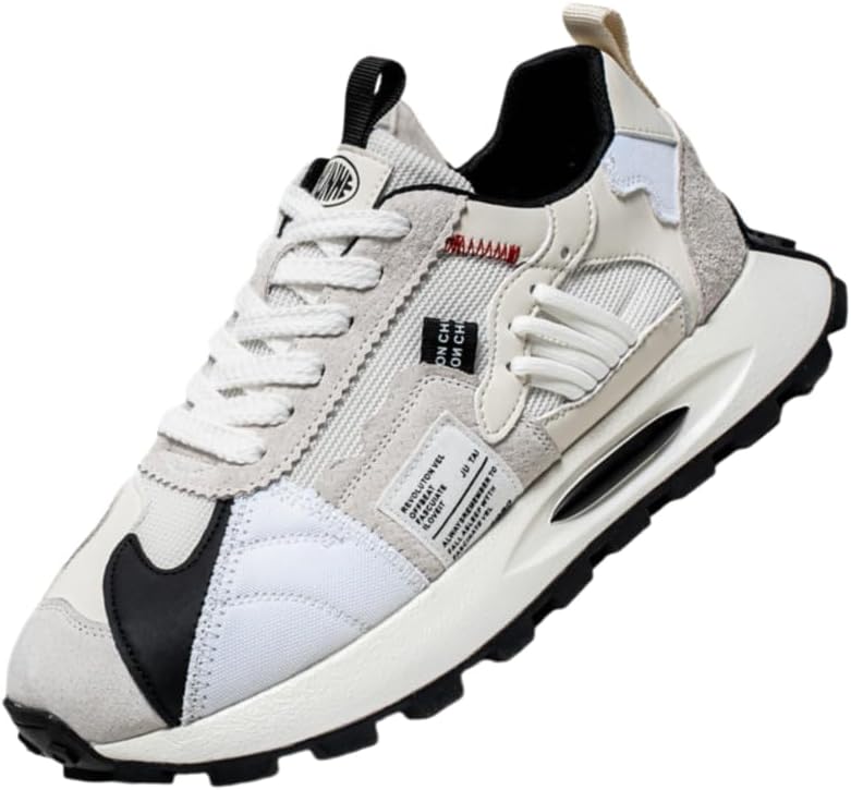 Мужские кроссовки с толстой подошвой - спортивные повседневные туфли, дышащие, для бега на улице, с креативным цветовым дизайном для комфорта и стиля Fusecottc, светло-серый
Мужские кроссовки с толстой подошвой - спортивные повседневные туфли, дышащие, для бега на улице, с креативным цветовым дизайном для комфорта и стиля Fusecottc, светло-серый