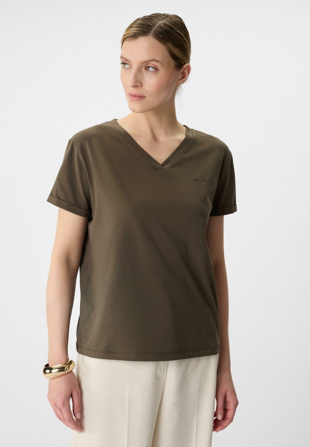 Базовая футболка comma, светло-коричневый
Базовая футболка comma, светло-коричневый