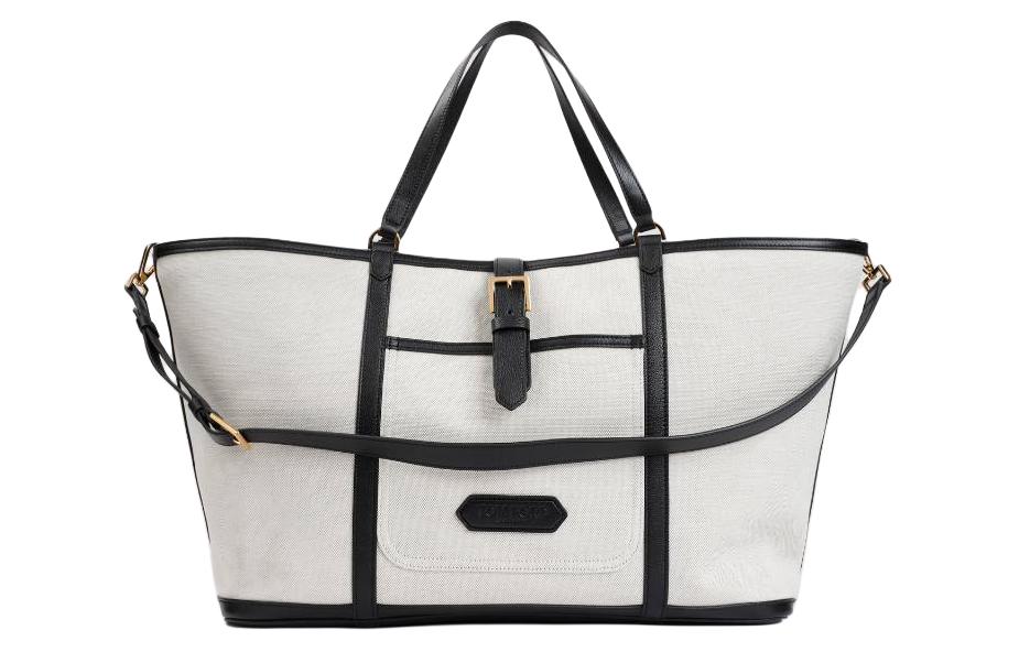 Кожаная сумка-шоппер, Сумка для покупок, Сумка через плечо, Мужская сумка бело-черная TOM FORD
Кожаная сумка-шоппер, Сумка для покупок, Сумка через плечо, Мужская сумка бело-черная TOM FORD