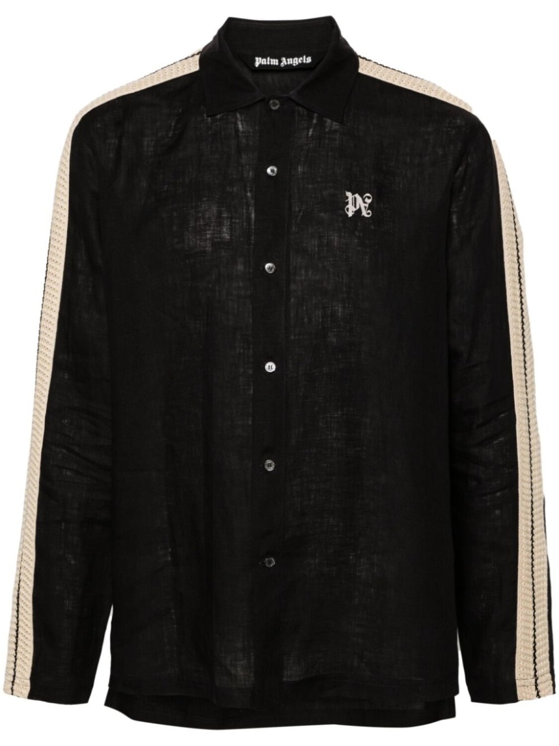 Palm Angels льняная рубашка с вышитым логотипом, черный
Palm Angels льняная рубашка с вышитым логотипом, черный