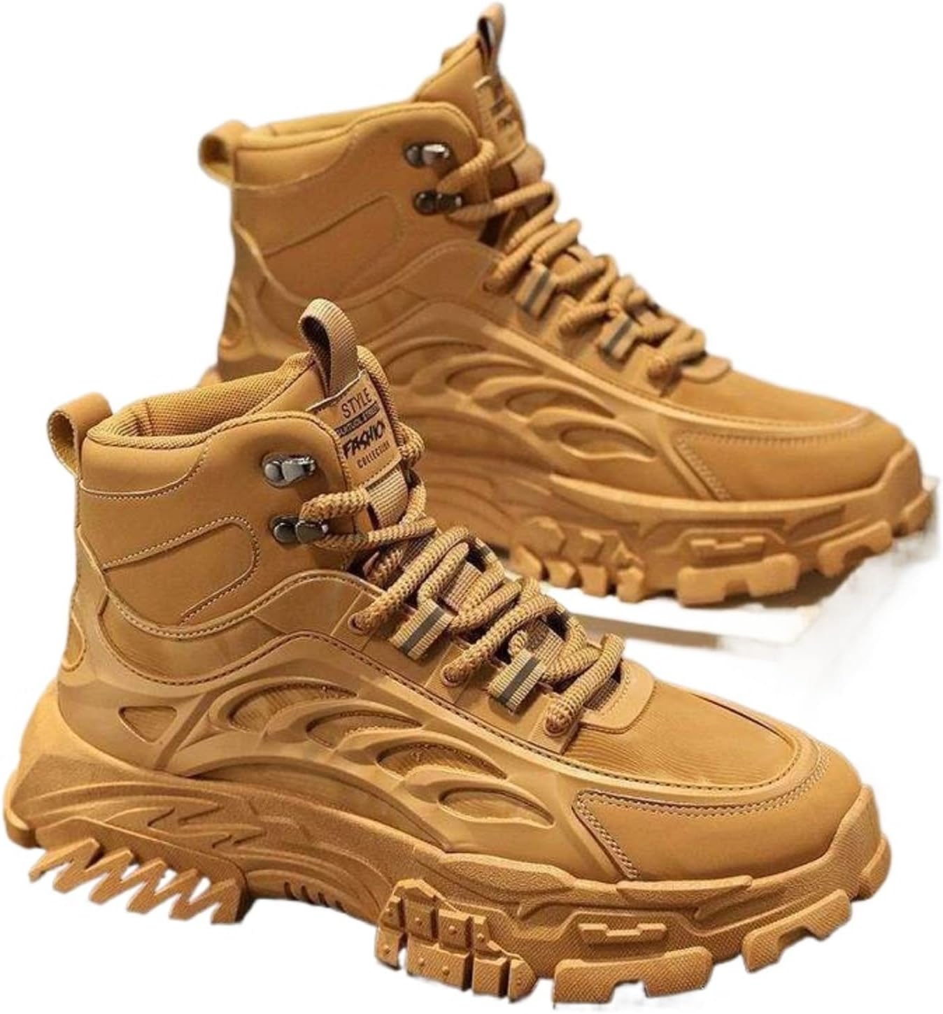 Мужские высокие кеды на платформе, повседневная обувь с массивной подошвой, без шнурков, рабочая обувь, увеличивающая рост, модная обувь Azttoztto, хаки
Мужские высокие кеды на платформе, повседневная обувь с массивной подошвой, без шнурков, рабочая обувь, увеличивающая рост, модная обувь Azttoztto, хаки