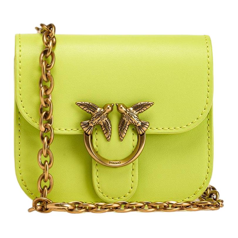 PINKO Сумка через плечо мини женская лайм
PINKO Сумка через плечо мини женская лайм