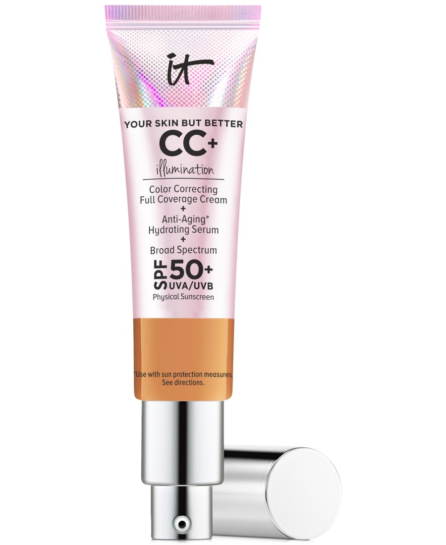 CC+ крем для осветления кожи с SPF 50 IT Cosmetics, цвет tan
CC+ крем для осветления кожи с SPF 50 IT Cosmetics, цвет tan
