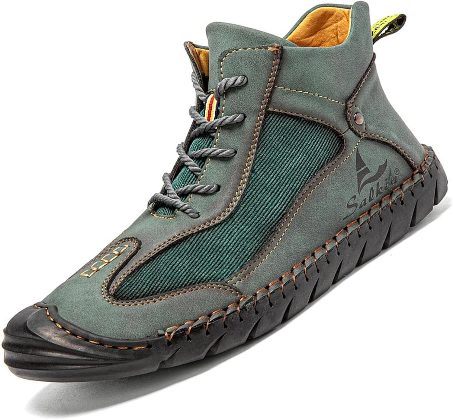 Мужские повседневные высокие кожаные ботинки DEVILEYEZE, ручной работы, модные, на шнуровке, с нескользящей подошвой, ботинки-чанка для улицы, комфортные, ретро для прогулок и вождения, зеленый
Мужские повседневные высокие кожаные ботинки DEVILEYEZE, ручной работы, модные, на шнуровке, с нескользящей подошвой, ботинки-чанка для улицы, комфортные, ретро для прогулок и вождения, зеленый