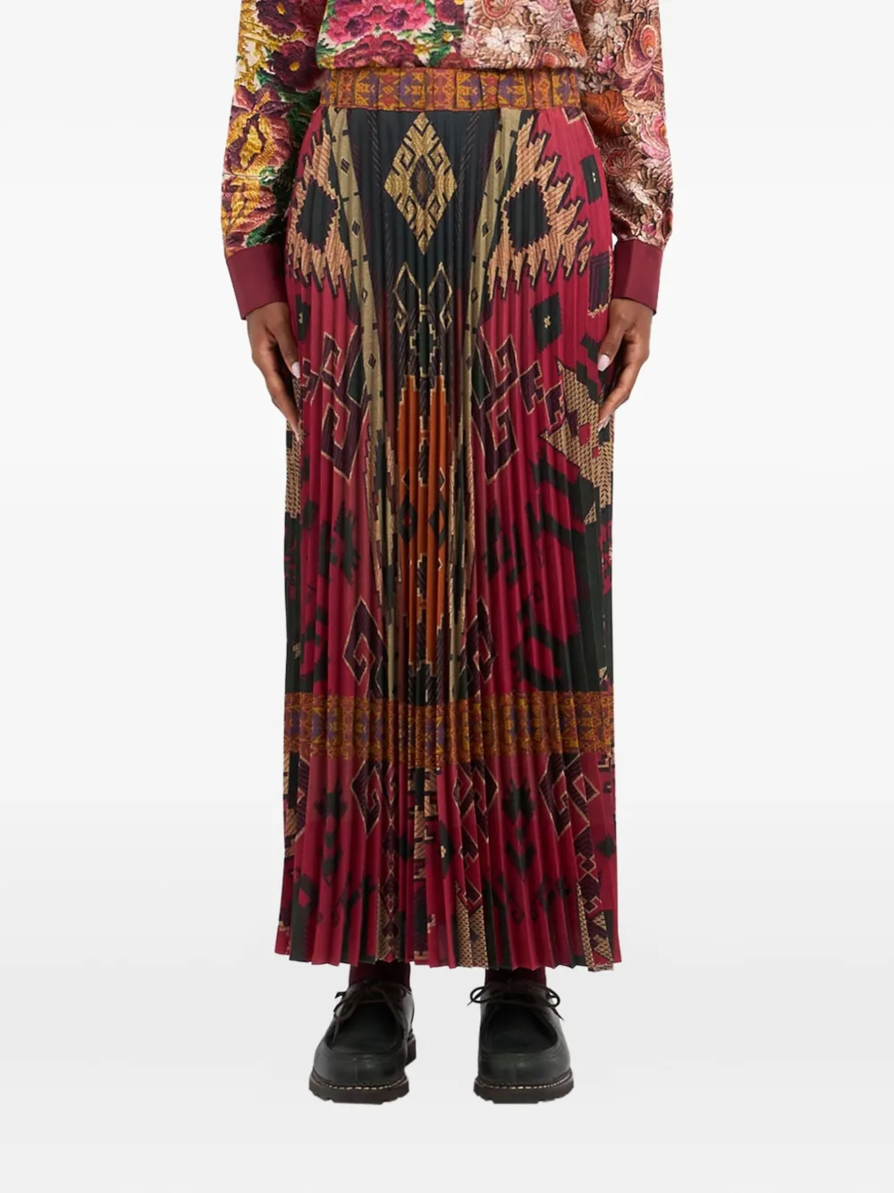 Плиссированная юбка с узором Pierre-Louis Mascia, красный
Плиссированная юбка с узором Pierre-Louis Mascia, красный