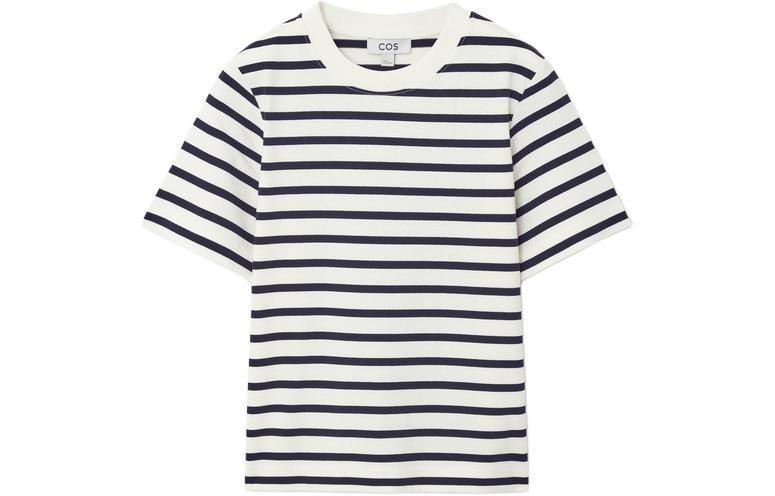 Футболка женская синяя в белую полоску COS
Футболка женская синяя в белую полоску COS