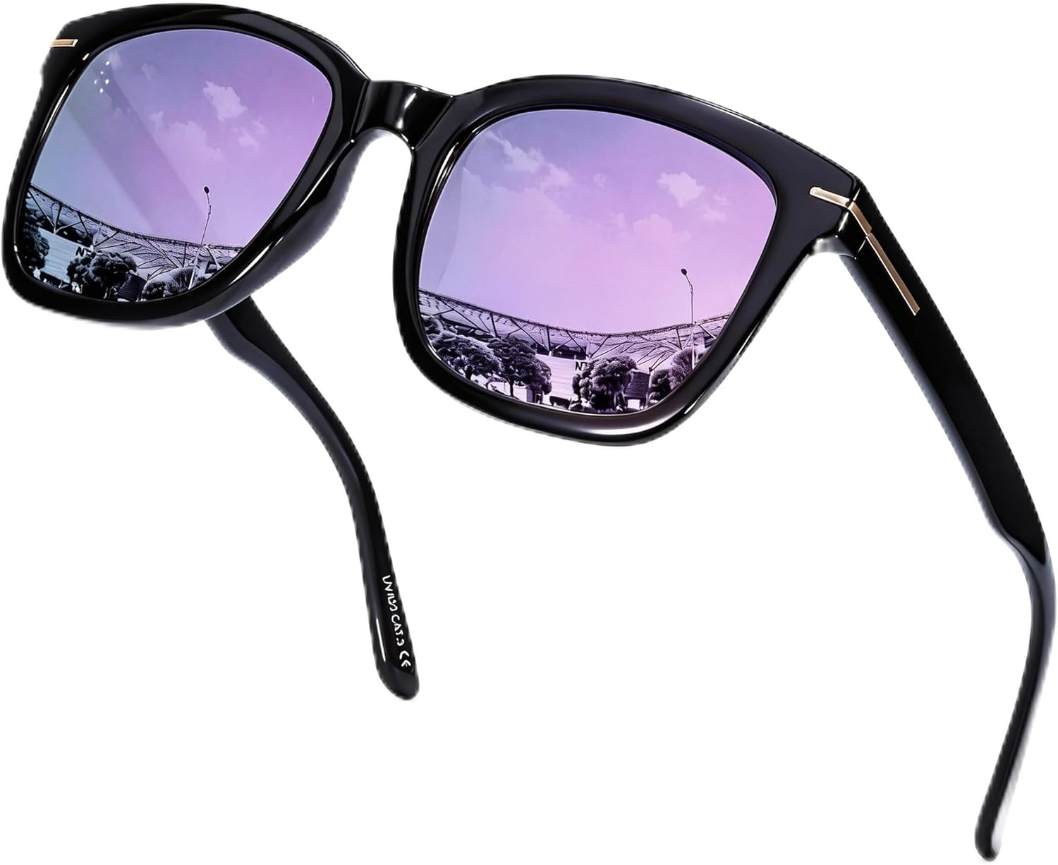 Поляризованные солнцезащитные очки SIPHEW для женщин/мужчин | Солнцезащитные очки с крупной оправой и защитой от УФ-излучения UV400 | Большие квадратные зеркальные линзы S-образной формы, A02-black Frame Purple Mirror Lens
Поляризованные солнцезащитные очки SIPHEW для женщин/мужчин | Солнцезащитные очки с крупной оправой и защитой от УФ-излучения UV400 | Большие квадратные зеркальные линзы S-образной формы, A02-black Frame Purple Mirror Lens