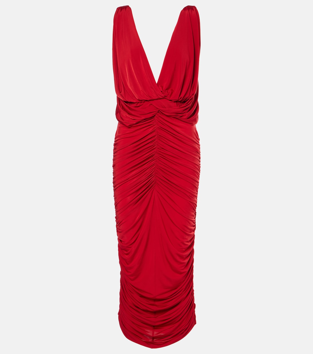 Платье миди с драпировкой и рюшами Magda Butrym, красный
Платье миди с драпировкой и рюшами Magda Butrym, красный