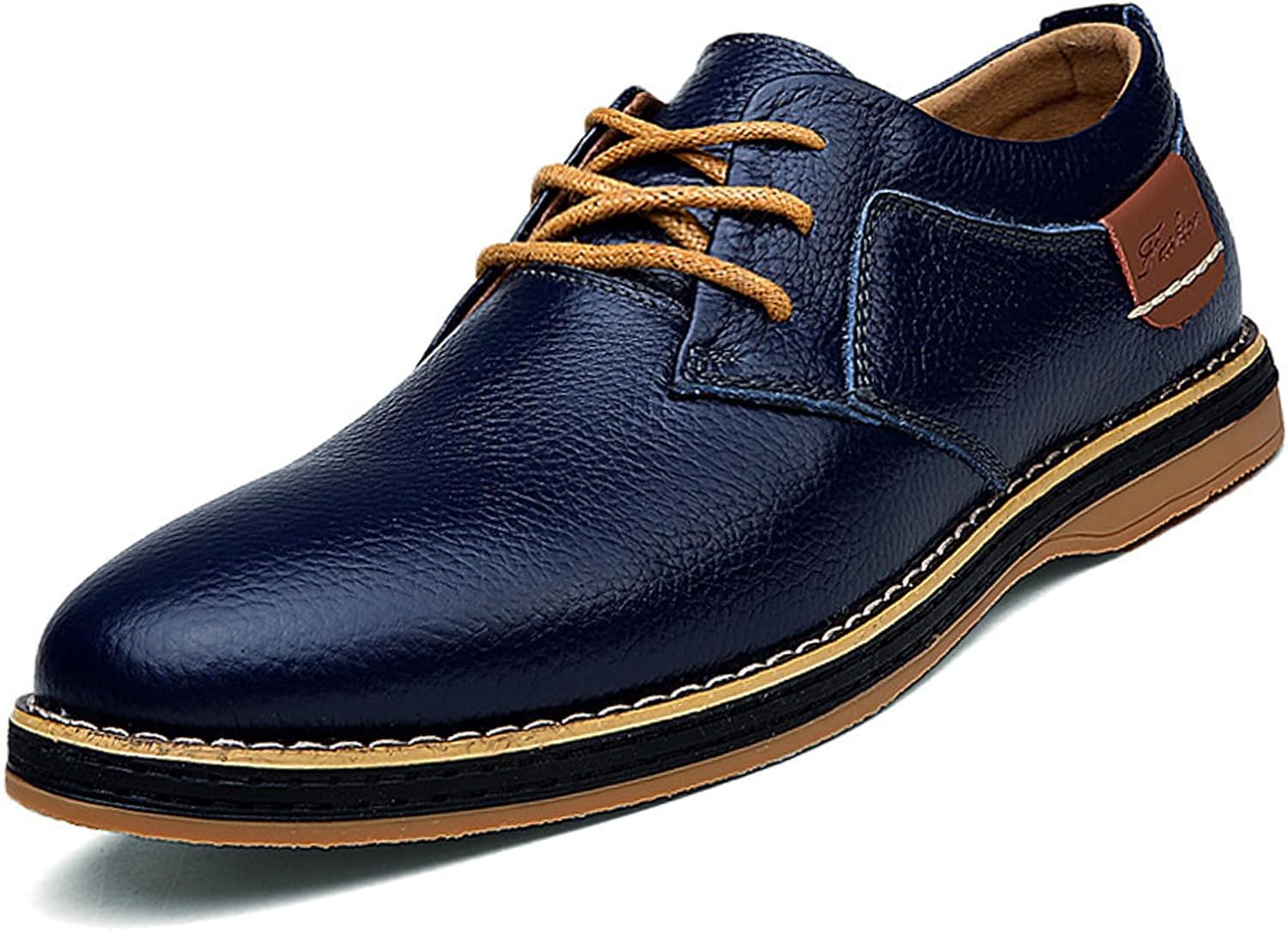 Мужские туфли оксфорды из натуральной кожи с ручной прошивкой, модные, с гладким носком, на шнуровке, низкие, формальные, деловые офисные дерби, повседневные, с противоскользящей мягкой подошвой, повседневная обувь Qooel, синий
Мужские туфли оксфорды из натуральной кожи с ручной прошивкой, модные, с гладким носком, на шнуровке, низкие, формальные, деловые офисные дерби, повседневные, с противоскользящей мягкой подошвой, повседневная обувь Qooel, синий