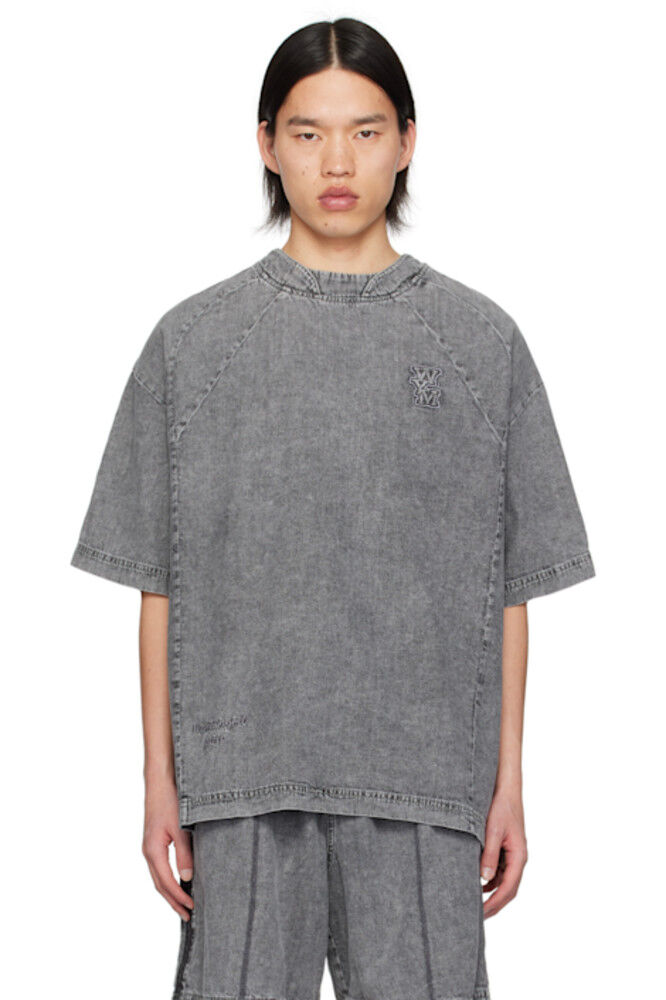 Серая выцветшая футболка WOOYOUNGMI
Серая выцветшая футболка WOOYOUNGMI