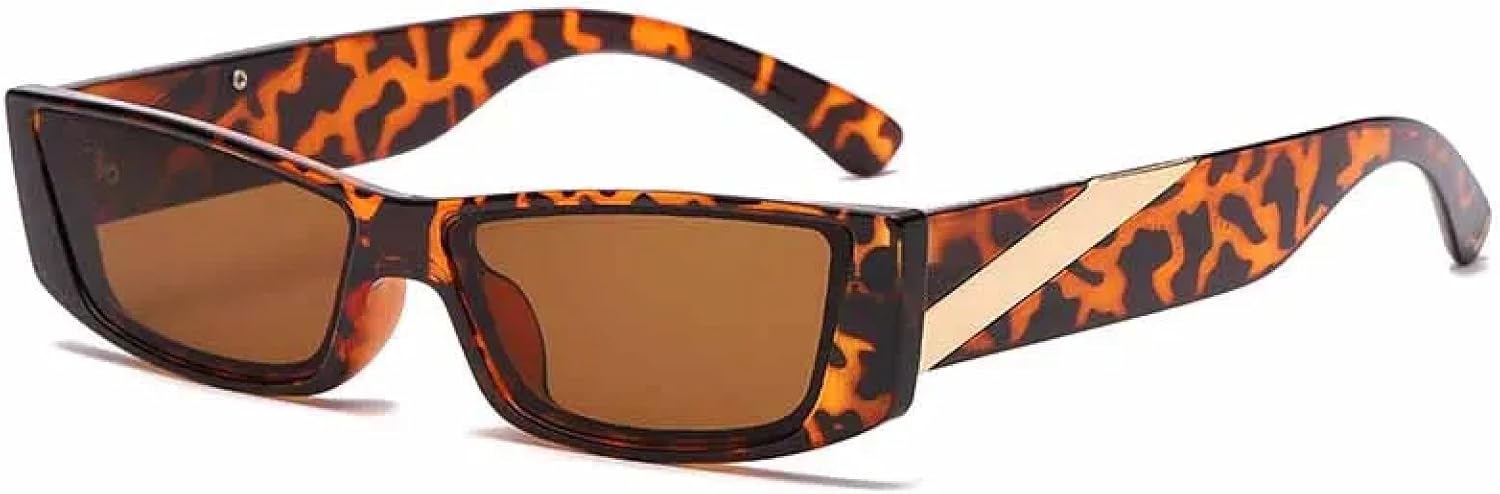 Роскошные маленькие прямоугольные солнцезащитные очки для женщин и мужчин, модные винтажные очки в стиле хип-хоп, очки для вождения на открытом воздухе, защита от УФ-излучения UV400 TKKTLLT, Leopard Brown
Роскошные маленькие прямоугольные солнцезащитные очки для женщин и мужчин, модные винтажные очки в стиле хип-хоп, очки для вождения на открытом воздухе, защита от УФ-излучения UV400 TKKTLLT, Leopard Brown