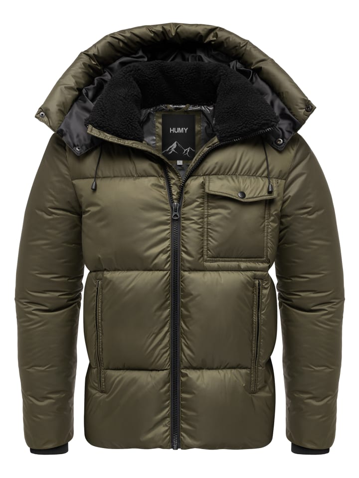 Зимняя куртка с капюшоном оливкового цвета Humy
Зимняя куртка с капюшоном оливкового цвета Humy