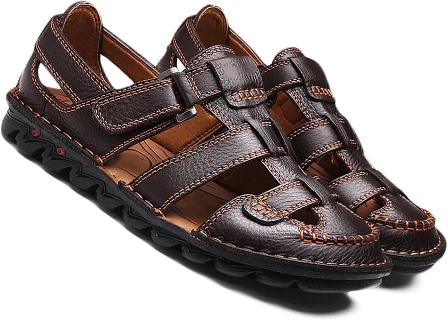 Мужские кожаные сандалии с закрытым носком для прогулок на природе, вождения, водонепроницаемые спортивные сандалии, сандалии рыбака, пляжные водные сандалии Hnvavq, O
Мужские кожаные сандалии с закрытым носком для прогулок на природе, вождения, водонепроницаемые спортивные сандалии, сандалии рыбака, пляжные водные сандалии Hnvavq, O