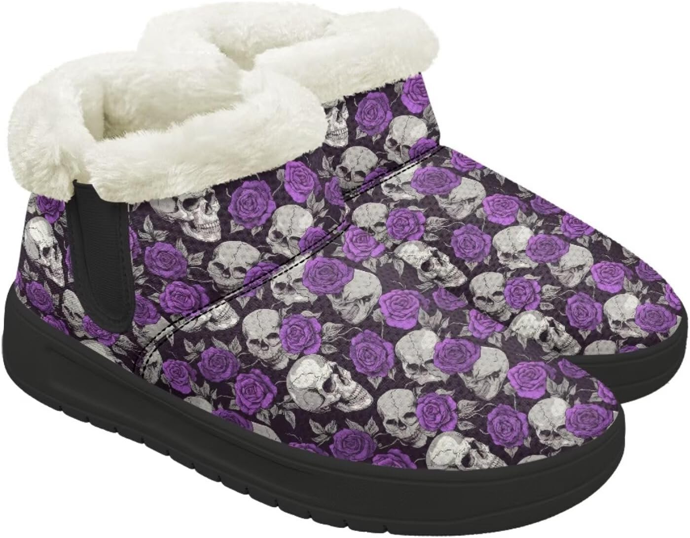 Зимние ботинки Forchrinse для женщин и мужчин, с меховой подкладкой, уютные теплые ботильоны для прогулок, Skull Flower
Зимние ботинки Forchrinse для женщин и мужчин, с меховой подкладкой, уютные теплые ботильоны для прогулок, Skull Flower