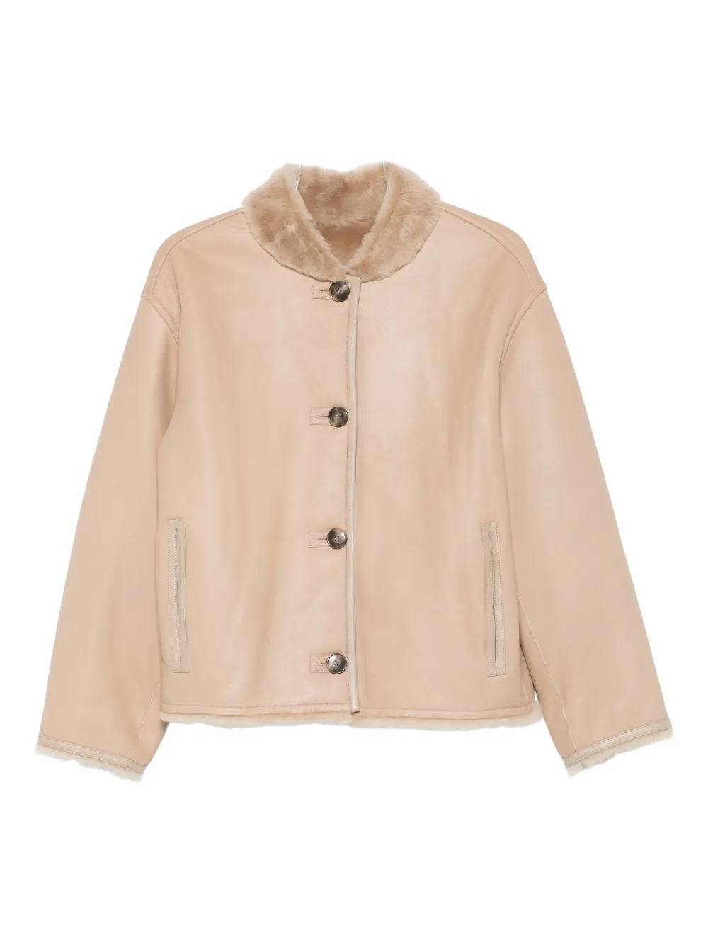 Пальто на пуговицах с меховым воротником Yves Salomon, коричневый
Пальто на пуговицах с меховым воротником Yves Salomon, коричневый