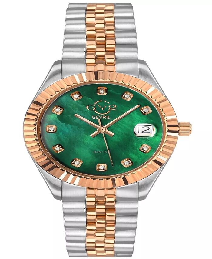 Женские часы Неаполь, швейцарские кварцевые двухцветные часы-браслет из нержавеющей стали, 34 мм Gevril
Женские часы Неаполь, швейцарские кварцевые двухцветные часы-браслет из нержавеющей стали, 34 мм Gevril