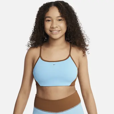 Спортивный бюстгальтер Nike Indy Girls' Sports Bra, цвет Aquarius Blue/Light British Tan/Clear
Спортивный бюстгальтер Nike Indy Girls' Sports Bra, цвет Aquarius Blue/Light British Tan/Clear