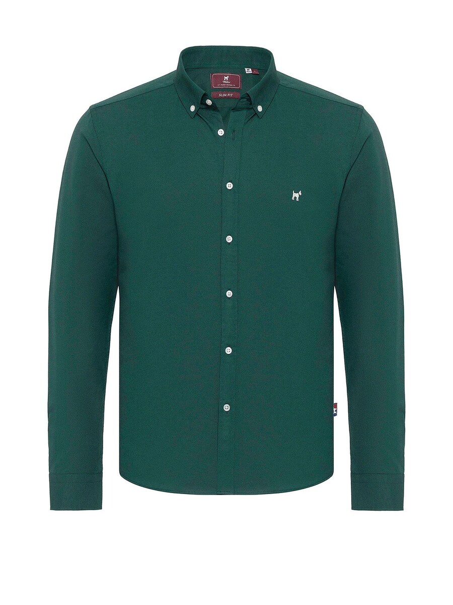 Рубашка Slim Fit на пуговицах Williot Thiago, зеленый
Рубашка Slim Fit на пуговицах Williot Thiago, зеленый