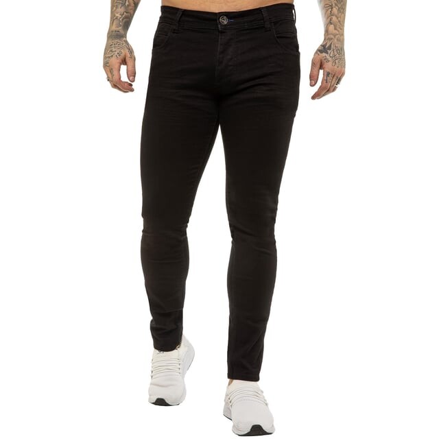 Мужские дизайнерские джинсы гиперстрейч Eto, черный
Мужские дизайнерские джинсы гиперстрейч Eto, черный