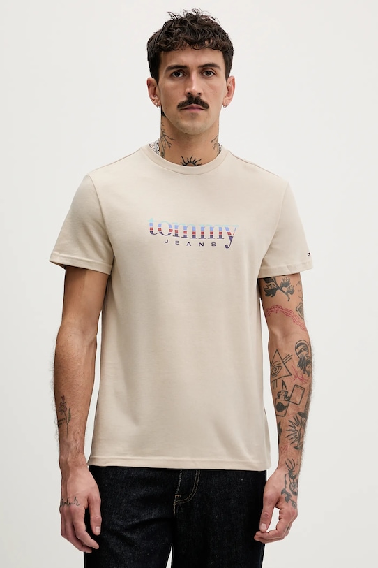 Хлопковая футболка Tommy Jeans, бежевый
Хлопковая футболка Tommy Jeans, бежевый