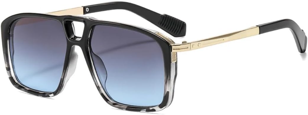 Солнцезащитные очки в стиле ретро с заклепками, двойной перемычкой, квадратной формы, градиентный оттенок UV400, модные мужские очки для активного отдыха с леопардовым принтом TVTBBVV, Gray Blue Gradient
Солнцезащитные очки в стиле ретро с заклепками, двойной перемычкой, квадратной формы, градиентный оттенок UV400, модные мужские очки для активного отдыха с леопардовым принтом TVTBBVV, Gray Blue Gradient