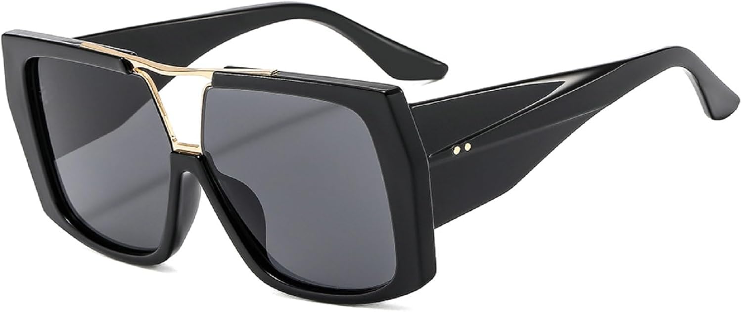 Ретро-солнцезащитные очки с двойной перемычкой, квадратной формы, градиентные линзы, защита от УФ-излучения UV400, модные двухцветные очки, большие солнцезащитные очки для мужчин mincl, Black
Ретро-солнцезащитные очки с двойной перемычкой, квадратной формы, градиентные линзы, защита от УФ-излучения UV400, модные двухцветные очки, большие солнцезащитные очки для мужчин mincl, Black