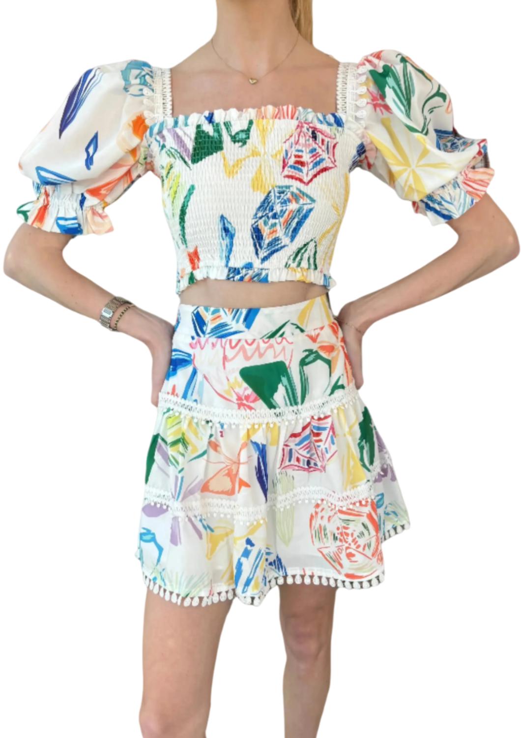 Укороченный топ с рукавами-фонариками, многоцветный BEULAHSTYLE, цвет multi
Укороченный топ с рукавами-фонариками, многоцветный BEULAHSTYLE, цвет multi