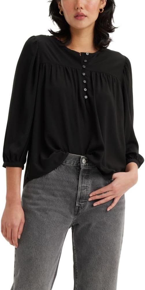 Женская блузка Levi's Halsey с рукавом 3/4, Caviar
Женская блузка Levi's Halsey с рукавом 3/4, Caviar