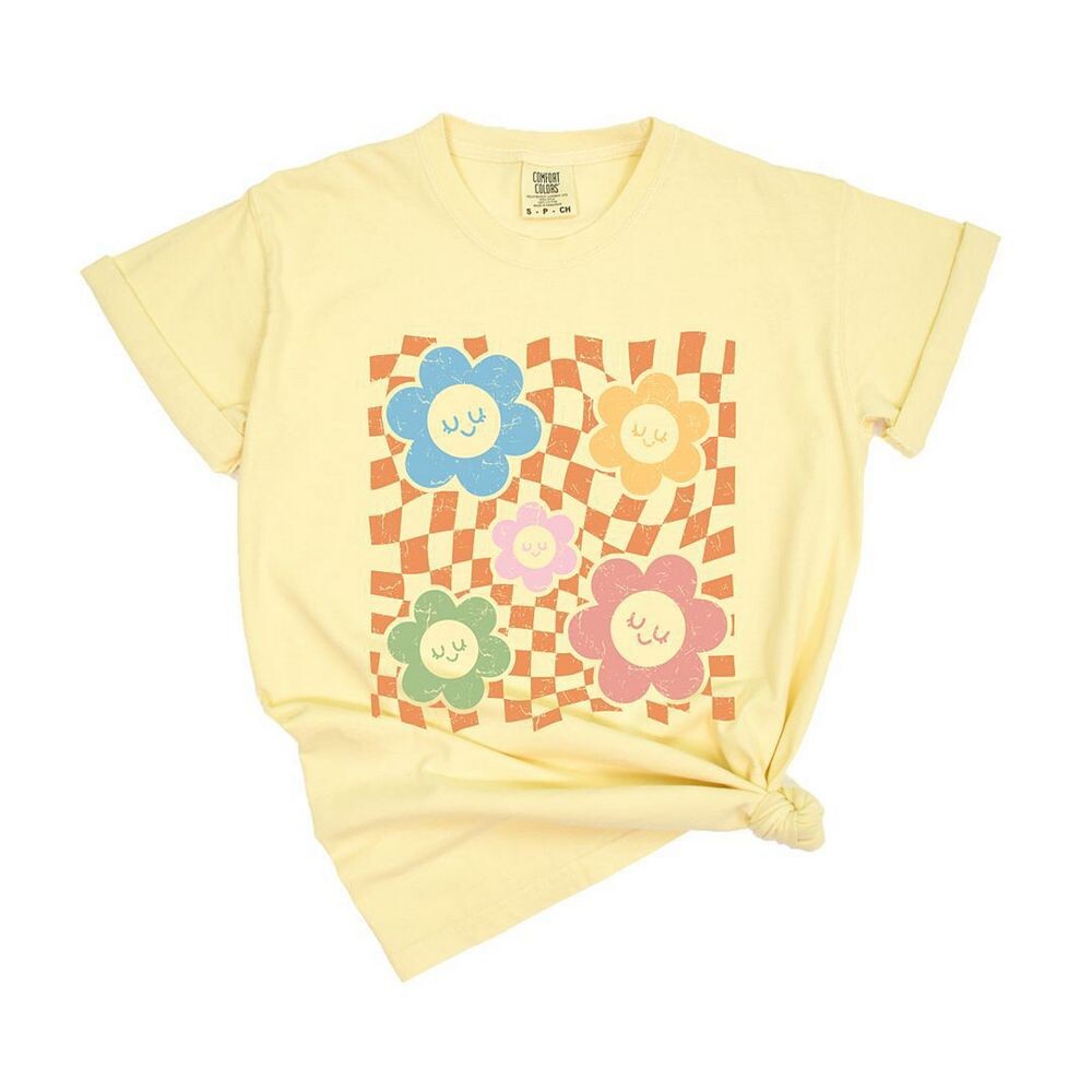 Футболки с клетчатыми цветами и смайликами, окрашенные в одежду Simply Sage Market, цвет Butter
Футболки с клетчатыми цветами и смайликами, окрашенные в одежду Simply Sage Market, цвет Butter