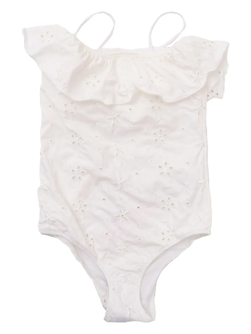 Купальник с вырезами MC2 Saint Barth Kids, белый 
Купальник с вырезами MC2 Saint Barth Kids, белый