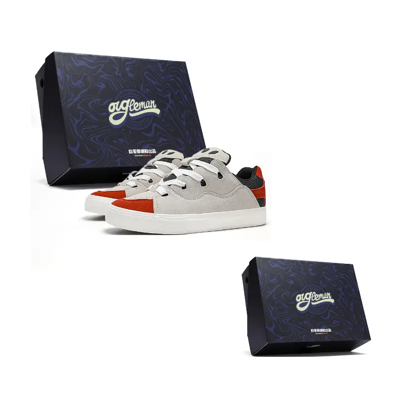 OUGLEMEN Износостойкие, легкие, дышащие и нескользящие унисекс скейтбордские кроссовки лоу-топ в серой коробке, цвет Gray Box
OUGLEMEN Износостойкие, легкие, дышащие и нескользящие унисекс скейтбордские кроссовки лоу-топ в серой коробке, цвет Gray Box