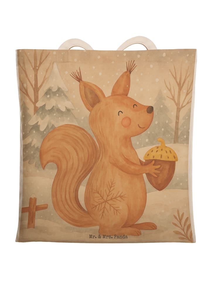 Mr. & Mrs. Panda Сумка-шоппер с изображением белки на Рождество, без буквы S белого цвета
Mr. & Mrs. Panda Сумка-шоппер с изображением белки на Рождество, без буквы S белого цвета