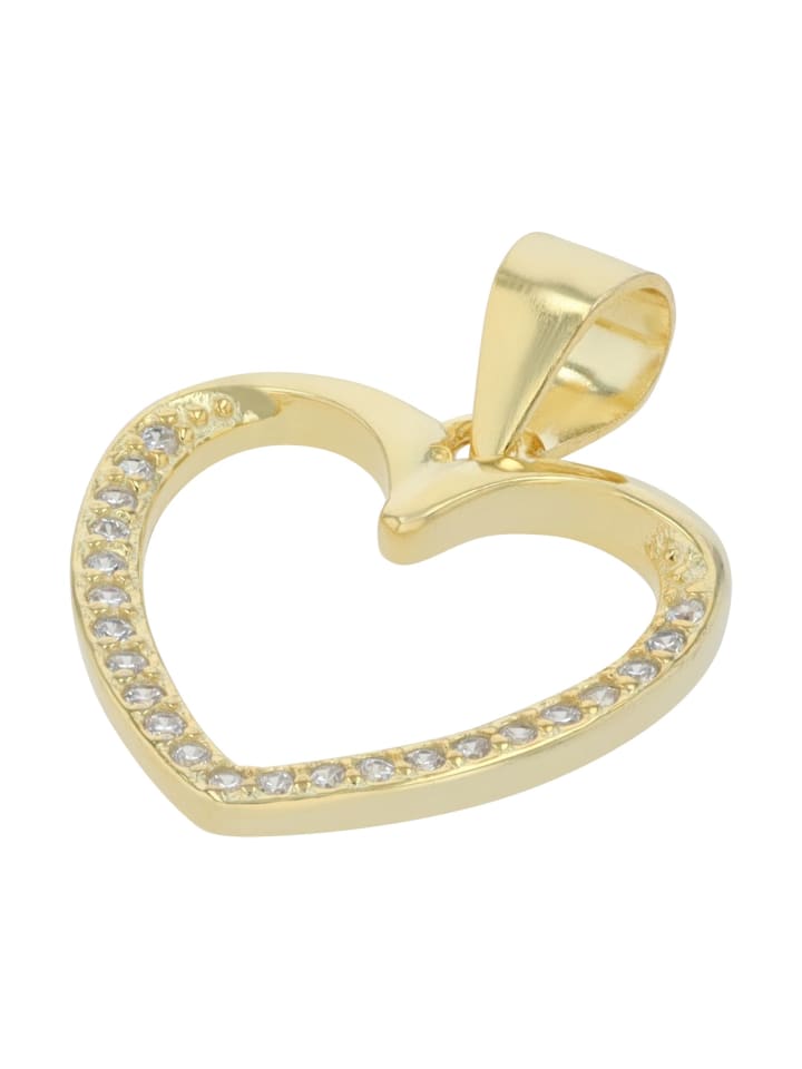 Adeliás Женский кулон - кулон в форме сердца из серебра 925 пробы с кубическим цирконием в золотой оправе
Adeliás Женский кулон - кулон в форме сердца из серебра 925 пробы с кубическим цирконием в золотой оправе