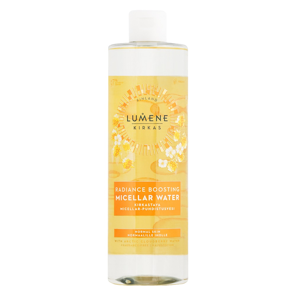 Очищающая мицеллярная вода kirkas radiance boosting micellar water Lumene, 400 мл
Очищающая мицеллярная вода kirkas radiance boosting micellar water Lumene, 400 мл