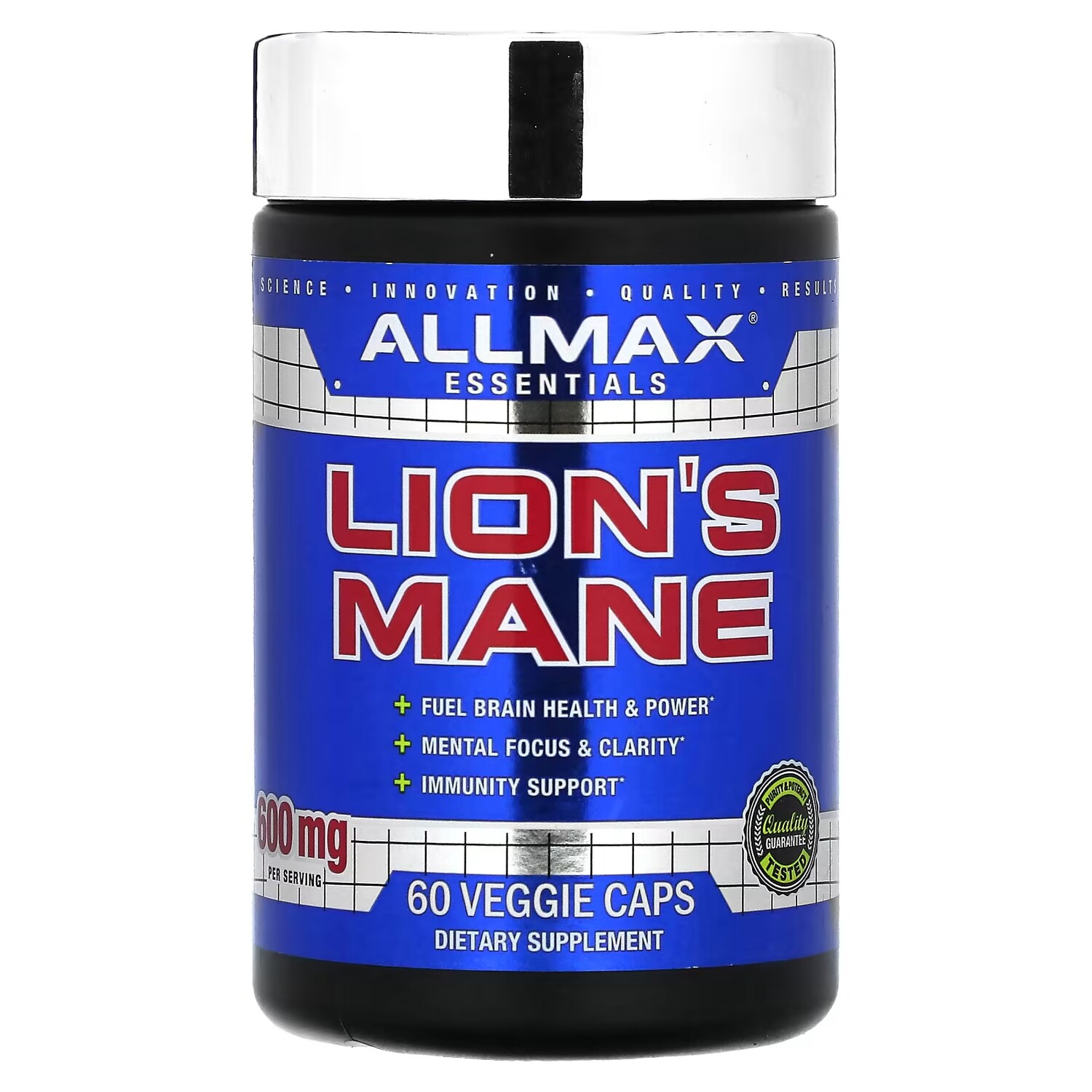 ALLMAX Lion's Mane 600 мг
ALLMAX Lion's Mane 600 мг