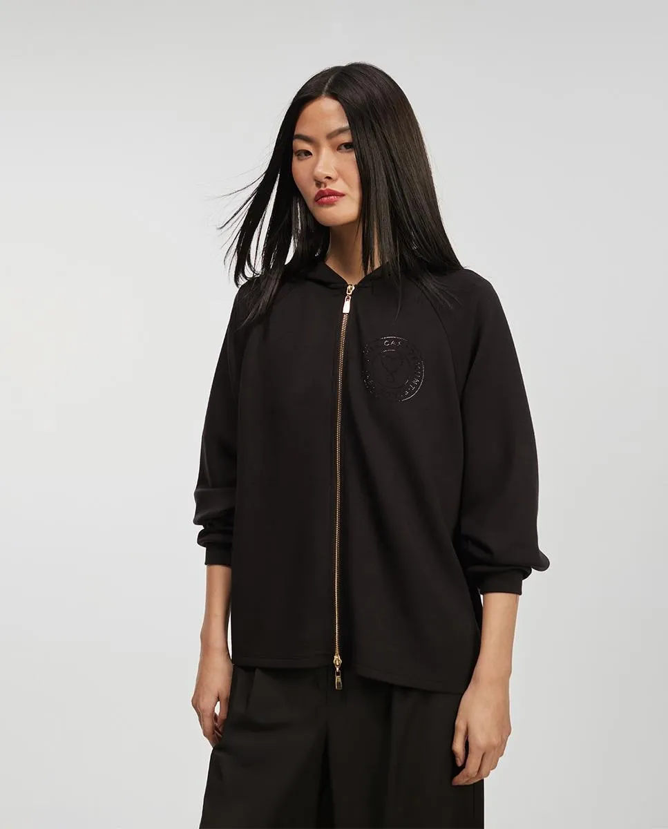 Женская толстовка с капюшоном и застежкой-молнией Lola Casademunt, черный
Женская толстовка с капюшоном и застежкой-молнией Lola Casademunt, черный