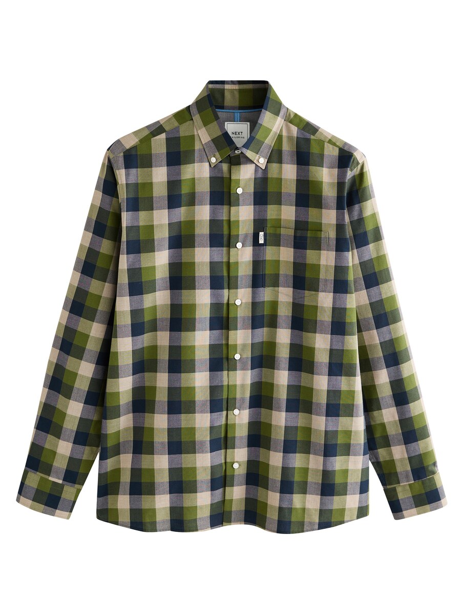 Рубашка обычного кроя на пуговицах Next, оливковый
Рубашка обычного кроя на пуговицах Next, оливковый