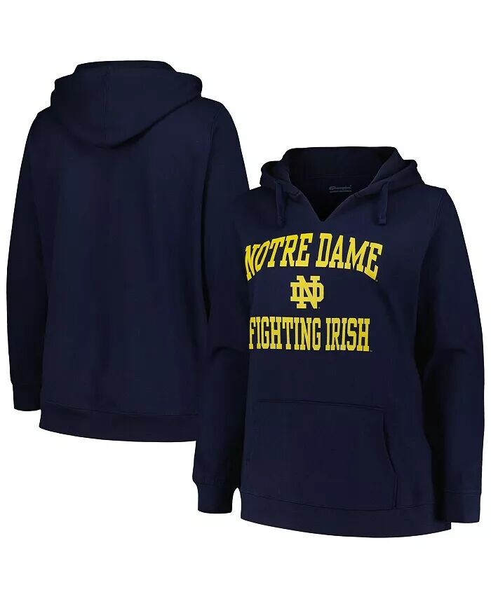 Женский темно-синий свитшот Notre Dame Fighting Irish Plus Size Heart & Soul с вырезом под горло Champion
Женский темно-синий свитшот Notre Dame Fighting Irish Plus Size Heart & Soul с вырезом под горло Champion