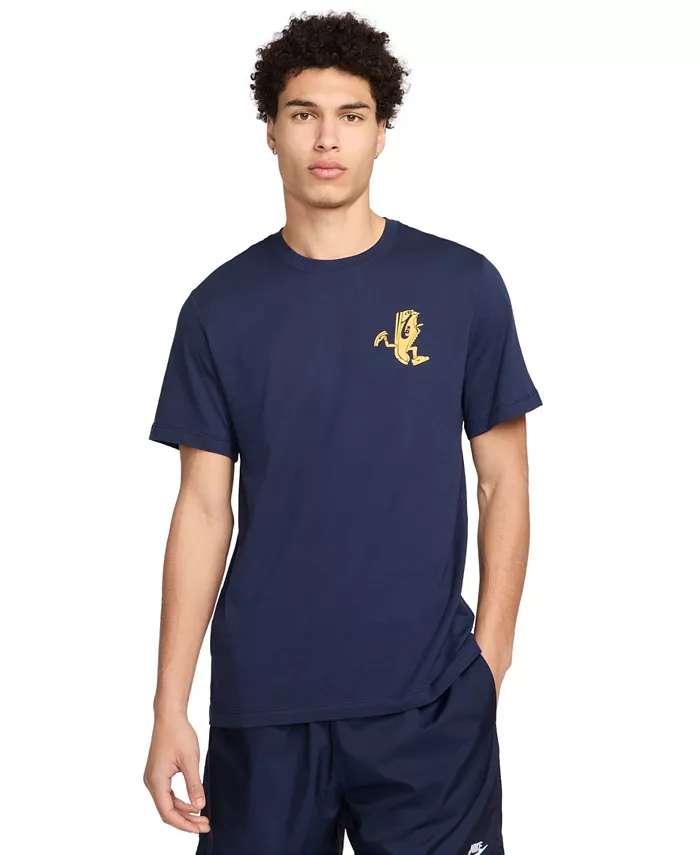 Спортивная мужская футболка с графическим принтом Nike, синий
Спортивная мужская футболка с графическим принтом Nike, синий