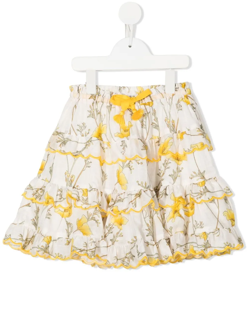 Расклешенная юбка с цветочным принтом Zimmermann Kids, желтый
Расклешенная юбка с цветочным принтом Zimmermann Kids, желтый