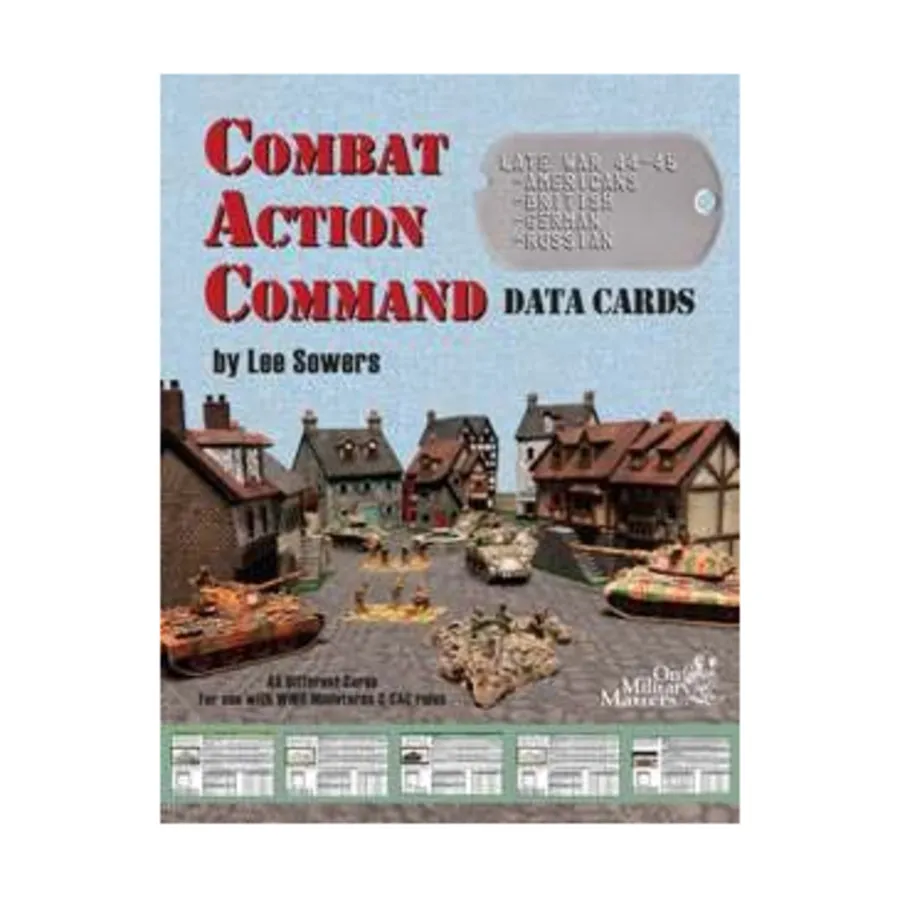 Карты данных команд боевых действий, Historical Miniature Rules (On Military Matters)
Карты данных команд боевых действий, Historical Miniature Rules (On Military Matters)