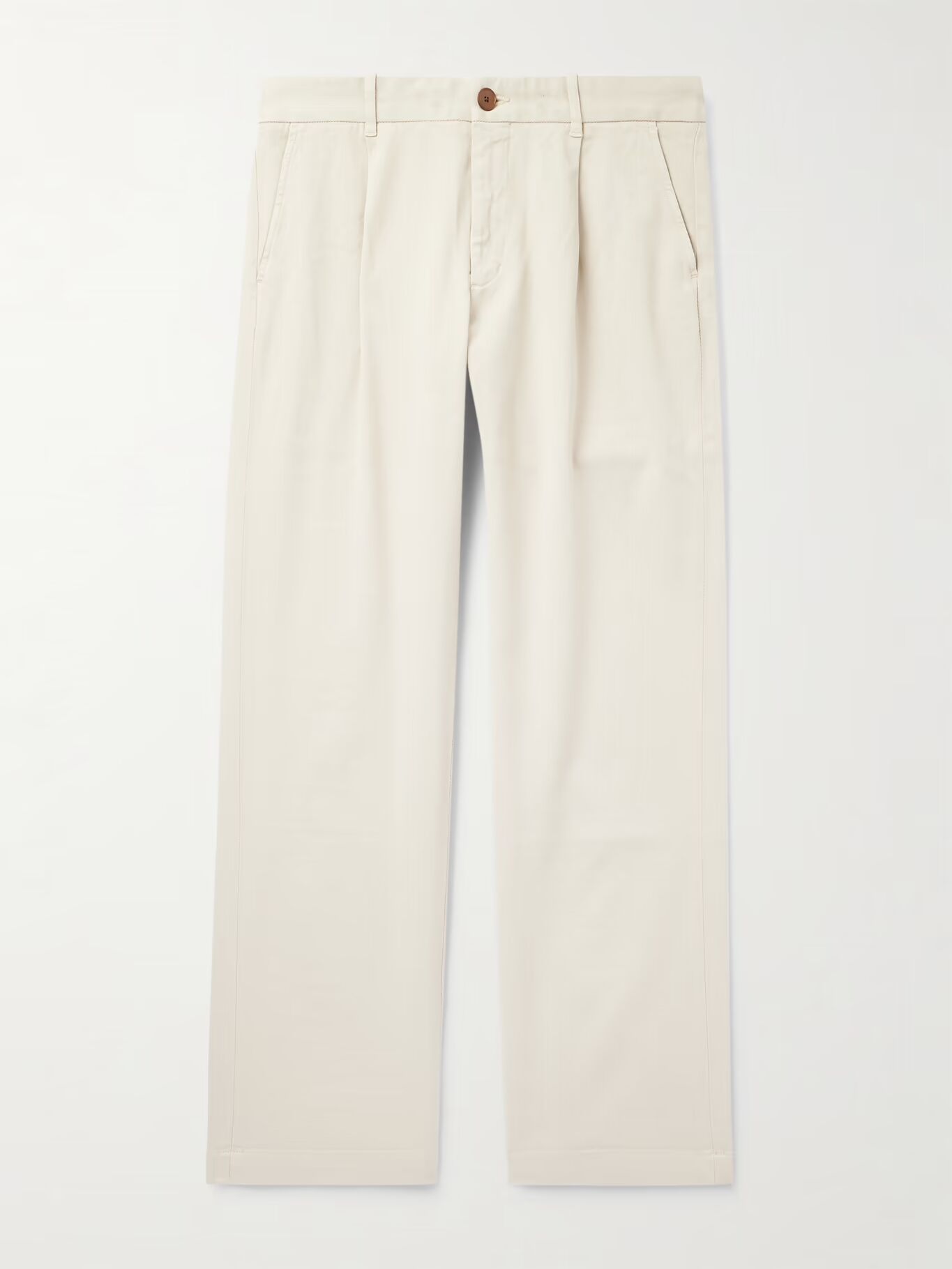 Прямые брюки Edward из хлопчатобумажной саржи со складками MR P., цвет Stone
Прямые брюки Edward из хлопчатобумажной саржи со складками MR P., цвет Stone