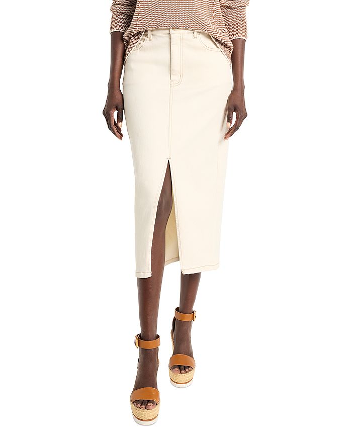 Джинсовая юбка миди с разрезом спереди NIC+ZOE, белый
Джинсовая юбка миди с разрезом спереди NIC+ZOE, белый