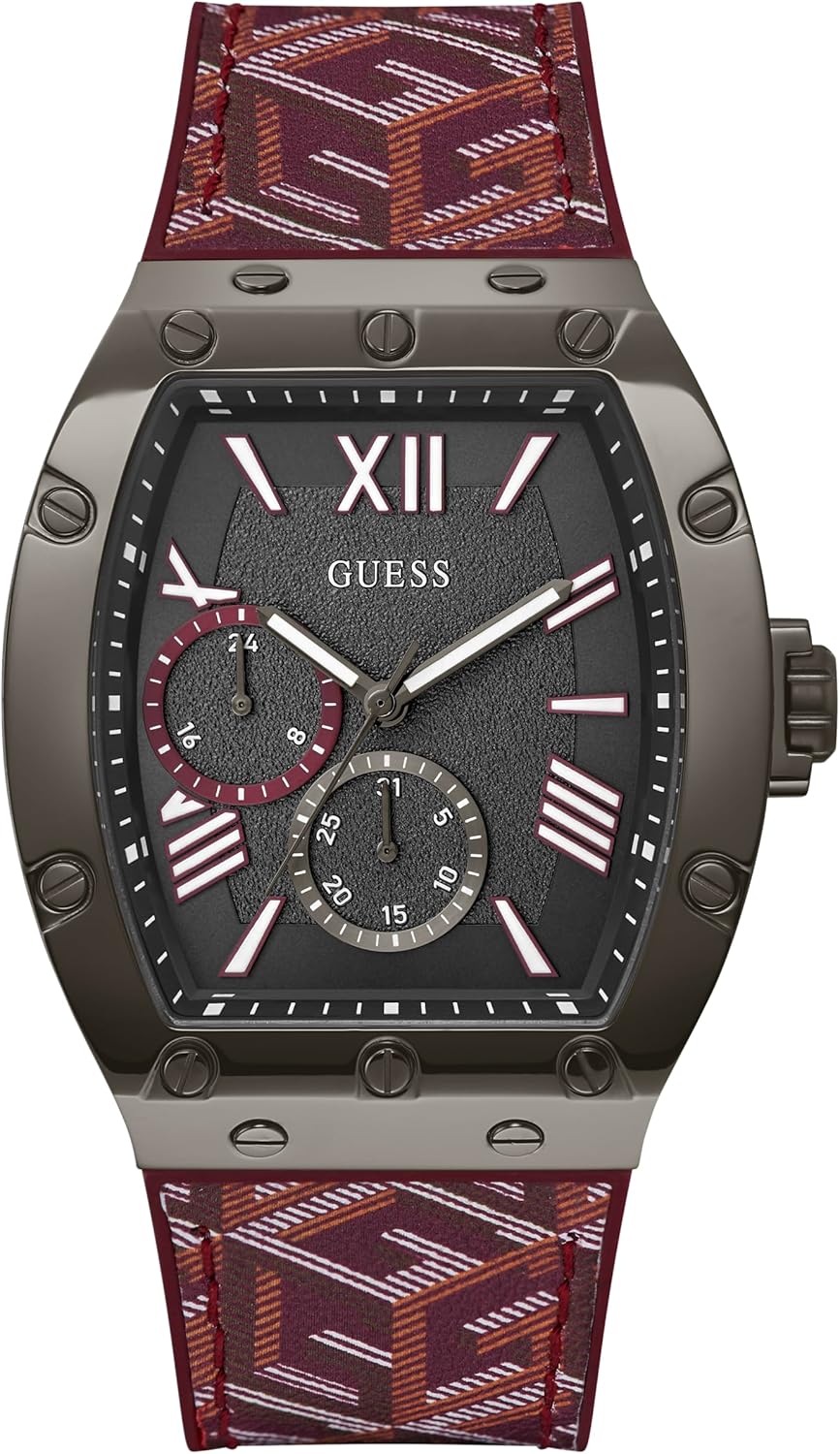 GUESS мужские часы 43 мм, Red/Gunmetal/Grey
GUESS мужские часы 43 мм, Red/Gunmetal/Grey