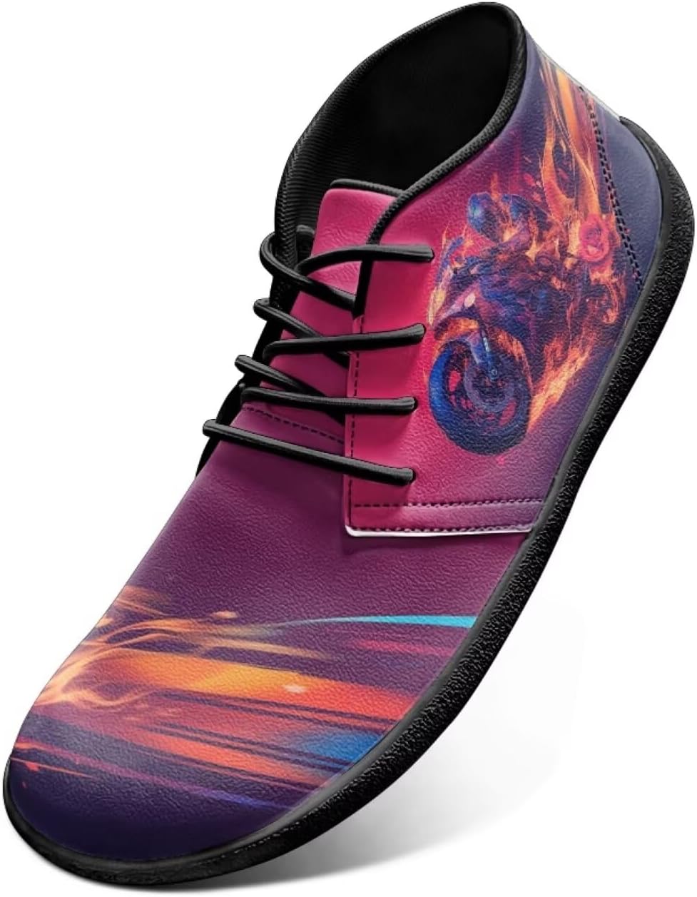 Мужские кроссовки Jeiento с мотоциклетным дизайном, огненные, с нулевым ходом и широкой носочной частью, Motorcycle Flame Rose
Мужские кроссовки Jeiento с мотоциклетным дизайном, огненные, с нулевым ходом и широкой носочной частью, Motorcycle Flame Rose