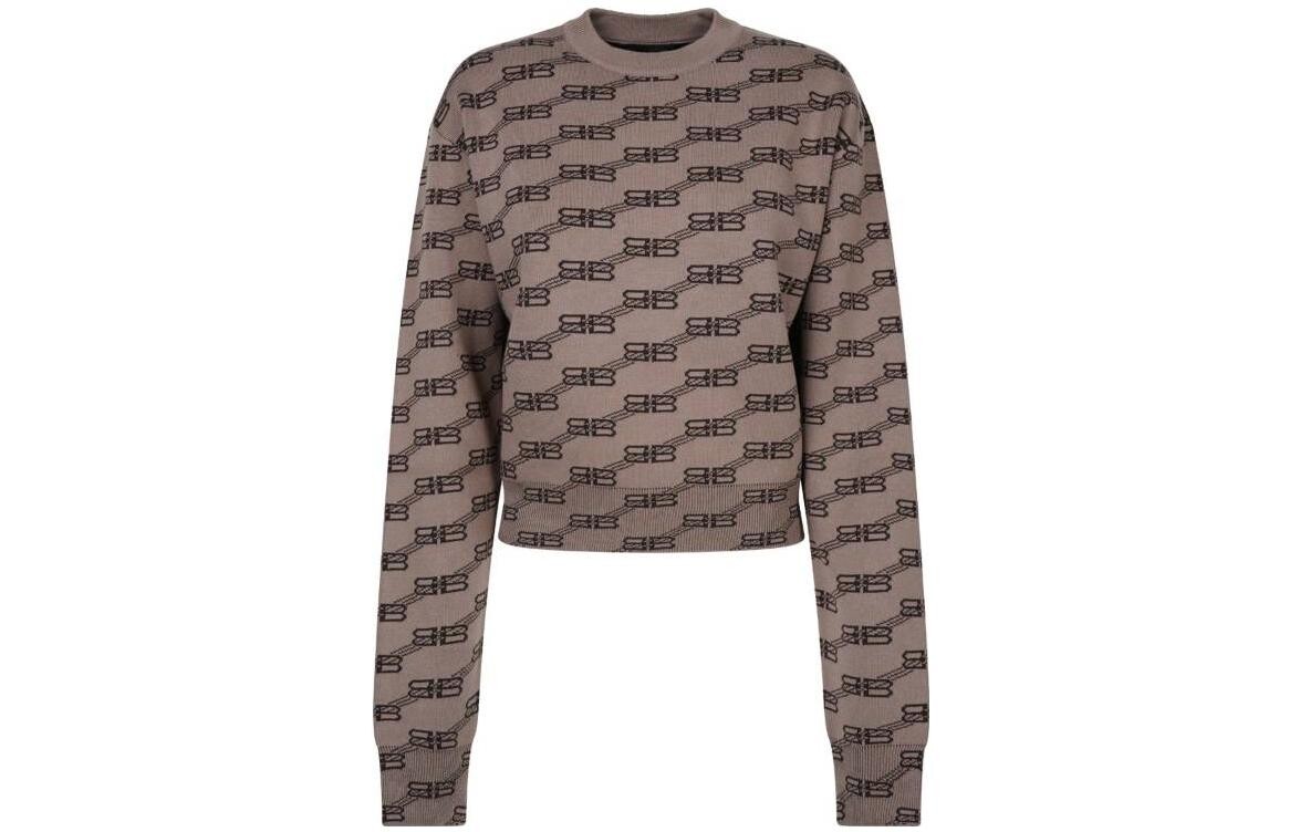 Свитер женский Balenciaga, коричневый / бежевый
Свитер женский Balenciaga, коричневый / бежевый