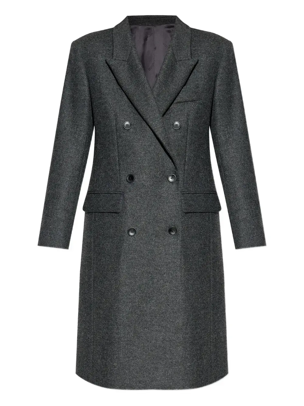Двубортное шерстяное пальто ISABEL MARANT, серый
Двубортное шерстяное пальто ISABEL MARANT, серый