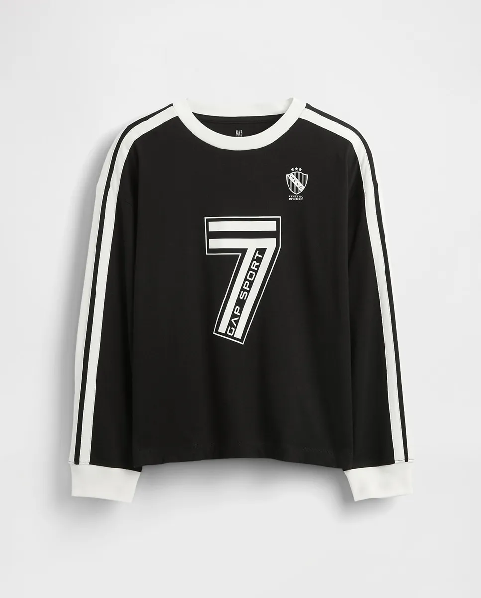 Детская футболка с логотипом футбола Gap, черный
Детская футболка с логотипом футбола Gap, черный