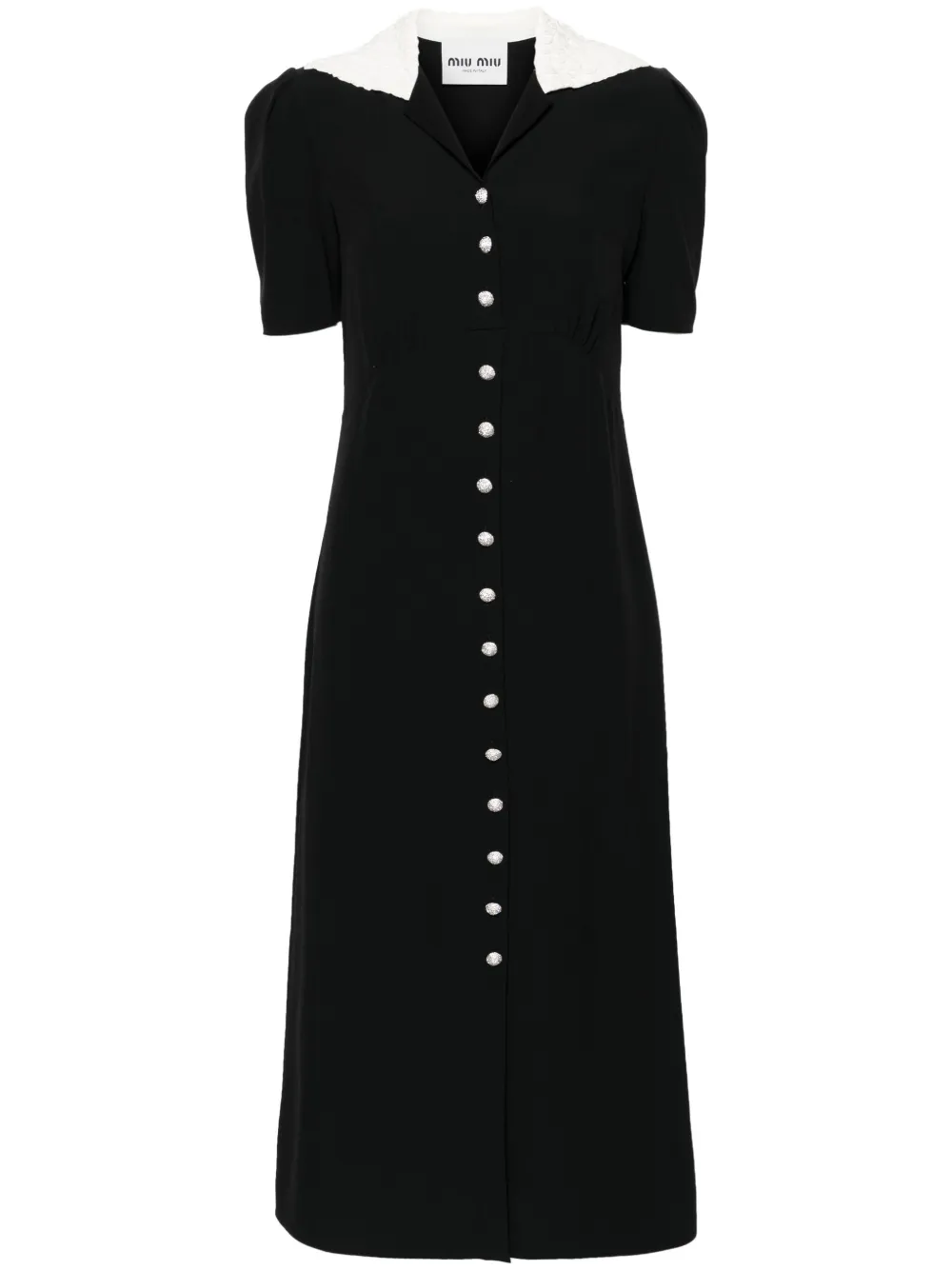 Расклешенное платье с кристаллами MIU MIU, черный
Расклешенное платье с кристаллами MIU MIU, черный