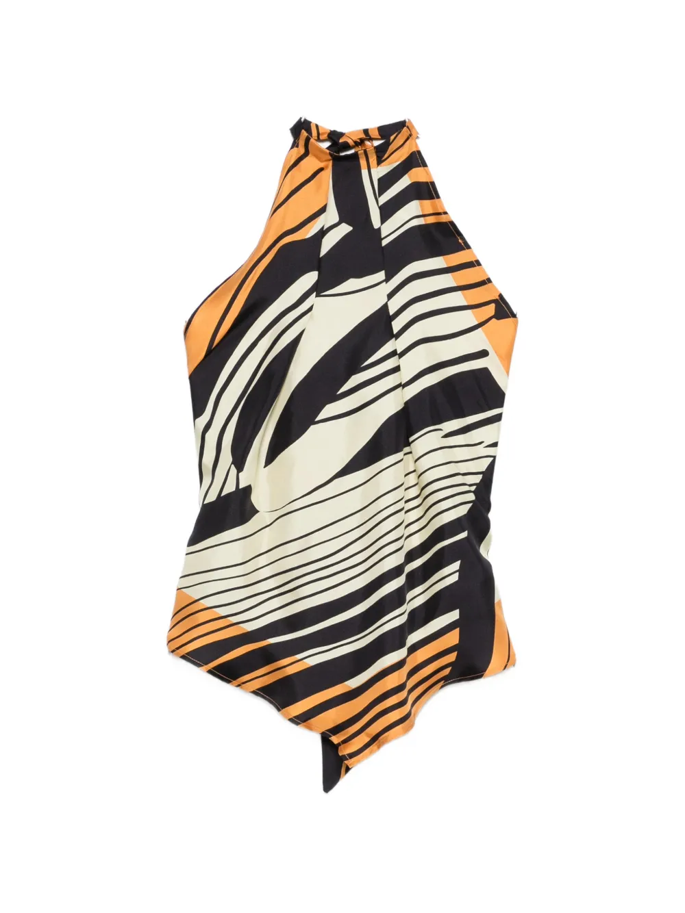 Топ Lea в полоску с воротником-хомутом Raquel Diniz, черный
Топ Lea в полоску с воротником-хомутом Raquel Diniz, черный